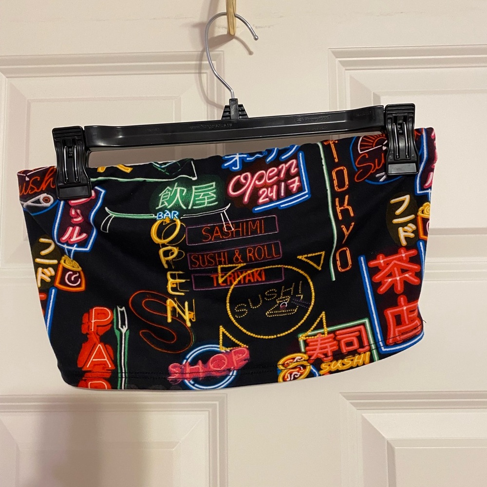 Forever21 Tokyo, Japan Bandeau Tube Top. Size Medium